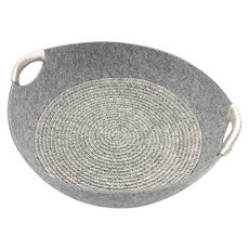 KAOJING 高精寵物 平底鍋寵物窩, 淺灰色, 1個