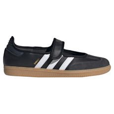adidas 愛迪達 女款 SAMBA JANE W 涼鞋 JQ6445, 黑白色, 25.5cm