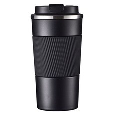 日本 FOREVER 不鏽鋼陶瓷塗層易潔咖啡杯/保溫杯 510ml, 黑色, 1個