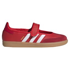 adidas 愛迪達 女款 SAMBA JANE W 涼鞋 JQ6446, 紅白色, 25.5cm