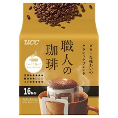 ucc Shokunin 經典綜合濾掛咖啡, 7g, 1個, 16入