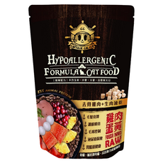 CAPTAIN CALICO 小花貓隊長 低敏天然貓糧 去骨雞肉 + 生肉凍乾 雞肉蛋黃, 450g, 1包, 雞
