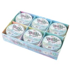 마이토이즈 젤리통통 클리어 슬라임 2탄 200g, 6개, 투명