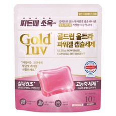 골드럽 울트라 파워겔 캡슐세제 로즈핑크 향, 1개, 10개입