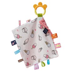 Kori Deer 可莉鹿 繽紛豆豆標籤固齒器咬咬安撫巾, 雪糕, 1個, 單品