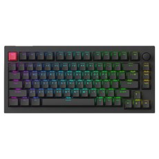 Keychron EX67 HE 透明軸 8K RGB 熱插拔 機械式 有線 無數字鍵盤, 黑色, EX75-J1, 磁軸(磁鐵軸)