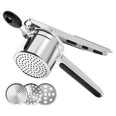 E Home Baking 304不鏽鋼 超簡易檸檬榨汁器 馬鈴薯壓泥器 + 分離器 3件組