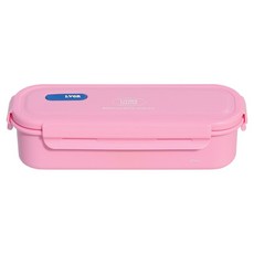 리빙크리에이터 전자레인지 스테인리스 김밥도시락통 지켜롱 핑크, 1개, 470ml