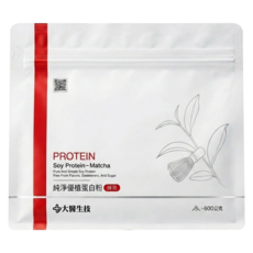 大醫生技 純淨優植蛋白粉 抹茶, 600g, 1個