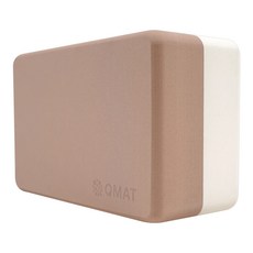QMAT 加厚瑜珈磚 台灣製, 香草拿鐵, 1個