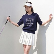 Pippin 女款高爾夫日常字母刺繡針織衫 113000