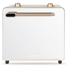 NICONICO 鏡面美型氣炸烤箱 12L, 白色, NI-GB2415