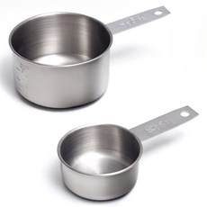 벨라쿠진 스텐 계량컵 80ml + 250ml 세트, 1세트