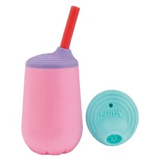 Nuby 幼兒學習杯三階段組 4oz, 粉色, 1套, 118ml