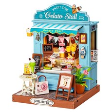 로라이프 미니어처 샹젤리제 비스트로 DIY 키트, DS052, 1개