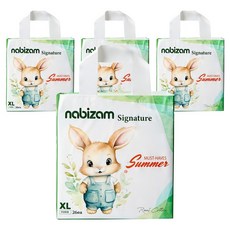 nabizam Signature Summer 褲型紙尿布 男女通用, 104張, 特大號(XL)