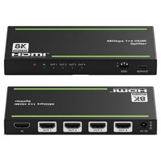 Coms 48Gbps EDID 8K 60Hz 4K 120Hz 手動切換器 1對4 HDMI 2.1 分配器