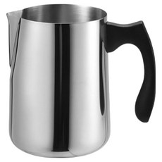 코휀하임 편리한 손잡이형 올스텐 눈금형 스팀피쳐 600ml, 실버, 1개