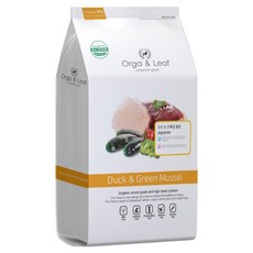 오가앤리프 강아지 가수분해 오리 & 초록입홍합 사료, 피부/피모+알러지, 1.8kg, 1개