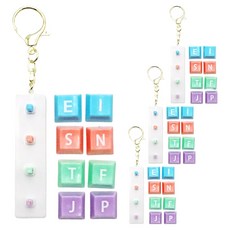 agaplus MBTI 客製化鍵帽滴答扣鑰匙圈, 隨機出貨, 4個