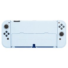 스페이스쉴드 닌텐도 스위치 OLED 호환 스탠다드 솔리드 분리형 PC 하드 케이스, 스카이, 1개