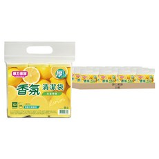 菲力家族 香氛清潔袋 中 初夏檸檬, 20套, 20L