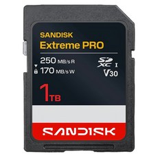 SanDisk 晟碟 Extreme PRO SDXC 記憶卡 U3 UHS-I V30 SDSDXXJ-1T00-GSCIN, 1個, 1TB