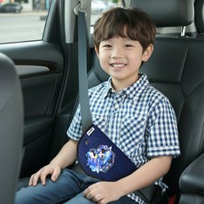 카이프 메탈카드봇 어린이 안전벨트 높이조절패드, 블루, 1개