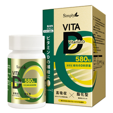 Simply 新普利 維他命D軟膠囊 580IU, 1個, 60顆