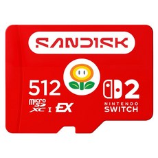 SanDisk 晟碟 microSD Express 特規記憶卡 SDSQXFN-512G-GR6ZN Switch 2專用, 1個, 512GB