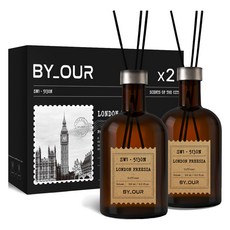 바이아우어 센츠오브시티 프리미엄 대용량 퍼퓸 디퓨저 500ml x 2p, 1개, 런던 프리지아