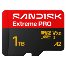 SanDisk 晟碟 Extreme PRO microSD UHS-I 記憶卡 SDSQXCJ-1T00-GS6MA, 1個, 1TB