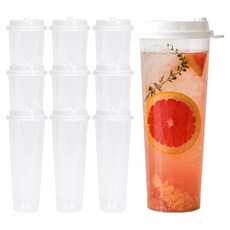 Draw Life 可重複使用杯 92口徑 環保杯 1000ml + 杯蓋組, 10套, 10個