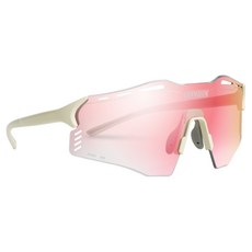 호비 치날리 R1 초경량 미러변색 선글라스 18g, 크림화이트(프레임) + 레드(렌즈), 1개