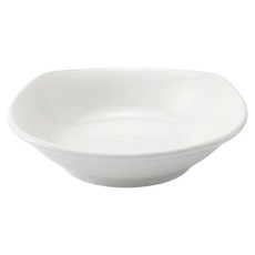 해피정 도자기 사각 앞접시 / 찬기 소, 화이트, 1개