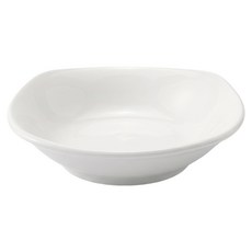 해피정 도자기 사각 앞접시 / 찬기 중, 화이트, 1개