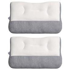 PURE SLEEP 日本反牽引頸椎枕芯, 灰白色, 2件
