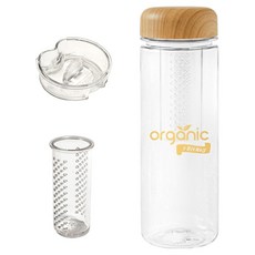 오가닉프렌즈 트라이탄 휴대용 우드캡 티보틀, 1개, 500ml, 오크