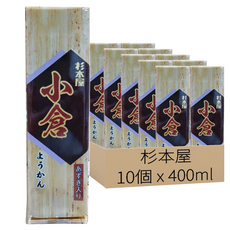 SUGIMOTOYA SEIKA 杉本屋 紅豆羊羹, 400g, 10個