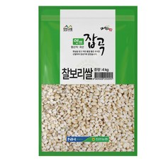 마이산 국내산 찰보리쌀, 4kg, 1개