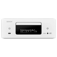 데논 하이파이 HDMI ARC / 라디오 / CD / 블루투스 지원 올인원 미니 앰프, RCD-N12(화이트)