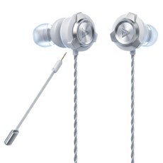 사운드판다 AI 맞춤 EQ 트리플 하이브리드 드라이버 게이밍 이어폰, 화이트, SPE-G11