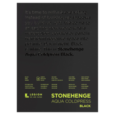 legion 素描本 Stonehenji Aqua 中紋 黑色 300g QCK912