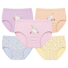 DING DONG DANG KIDS 可愛貓咪 無螢光 純棉三角內褲 5件組 DKGP048