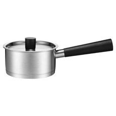 cookever Epic Black 電磁爐用不鏽鋼單柄鍋, 銀色, 1個, 16cm