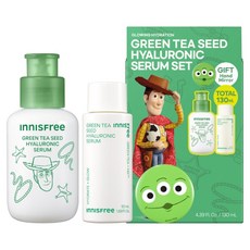 INNISFREE 綠茶籽玻尿酸保濕精華組玩具總動員限定版 台灣公司貨, 1組