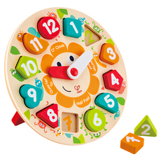 Hape 木製數字配對積木時鐘, 1套