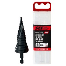 SEE PRO 스텝드릴 HSS M2 4~30, 1개