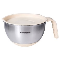 vivenzadi 不鏽鋼手柄攪拌碗 16cm + 收納蓋組合