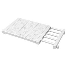 Masharu 多用途縫隙空間免鑽孔收納層架 24 x 30~40 cm, 白色, 1個